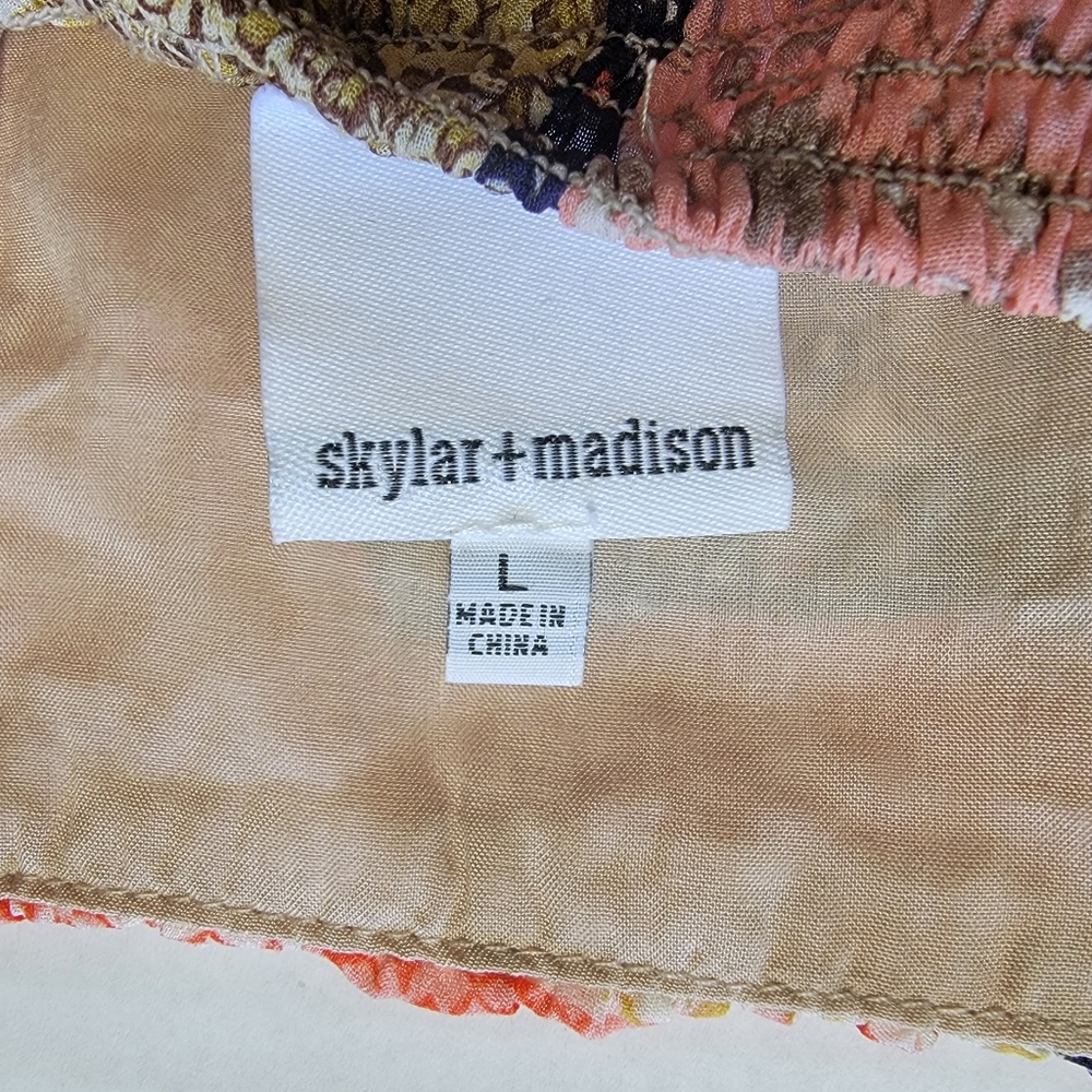 Patchwork Print Cropped Cami Tank - image 8